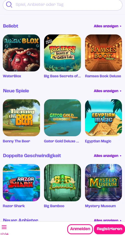 spinz mobile games page